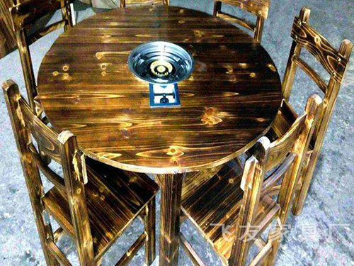 碳烧餐桌餐椅桌椅3